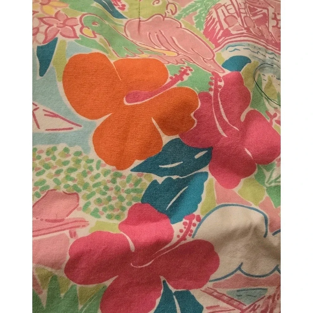 Lilly Pulitzer Lined Skirt‎ Women  Tropical Floral Print Preppy Y2K Skirt SZ 10